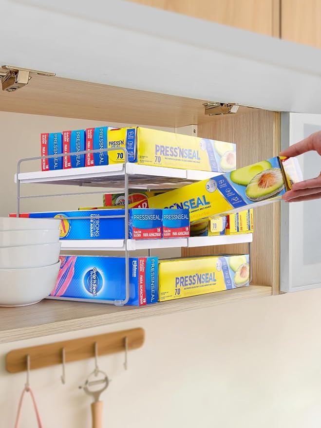Cirhy Kitchen Wrap Organizer, Expandable Pantry Organizers and Storage - Image 3