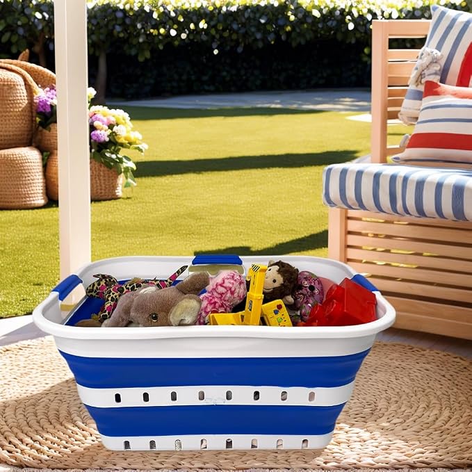 SAMMART 42L Collapsible Plastic Laundry Basket - Image 4