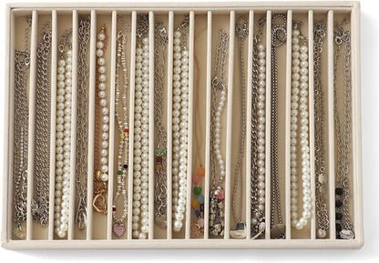 Large Jewelry Organizer for Drawer Insert Velvet Stackable Jewelry Trays for by Unknown