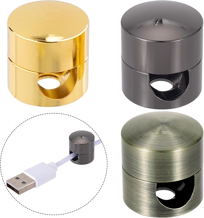 3 Sets Charger Holders for Cords, Adhesive Metal Cord Clips, Cable Management by Unknown