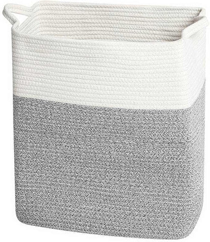 Tall Laundry Basket With Handles, Woven Cotton Rope Big Laundry Hamper Sorters - Image 7