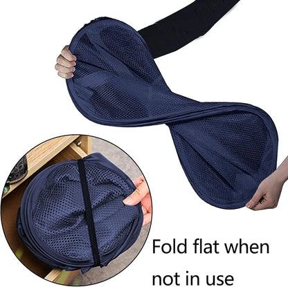 Collapsible Laundry Baskets Mesh Pop Up Laundry Basket Portable Laundry Hamper - Image 4