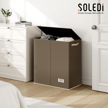 SOLEDI Large Double Laundry Hamper - Image 9