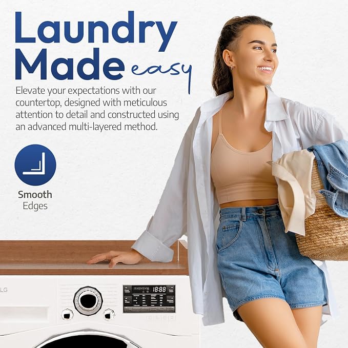 OfficeSimpli Washer Dryer Countertop, Made in USA, Non-Slip Pads, Easy Clean - Image 8