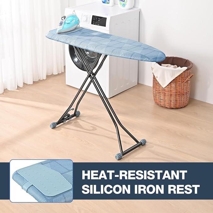 APEXCHASER Ironing Board with Iron Rest, Compact and Space Saver Iron Board - Image 6