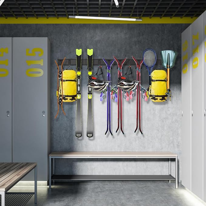 Garage Tool Organizer Wall Mounted, 64 Inches Adjustable Garden Tool Organizer - Image 7