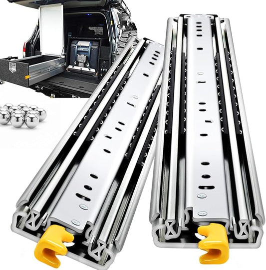 YENUO Locking Heavy Duty Drawer Slides Full Extension 12–60 Inch 450 LB | Side by YENUO