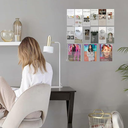 Acrylic Brochure Pamphlet Holder, 3 Magazine Holders and 12 Pamphlet Holders - Image 5