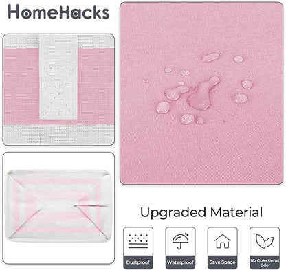 HomeHacks 2 Pack Large Laundry Baskets, Waterproof, Freestanding Laundry Hampers - Image 5