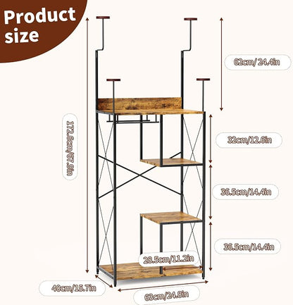 Free Standing Motorcycle Gear Rack, 3 In 1 Storage Motorcycle Helmet Holder | - Image 6