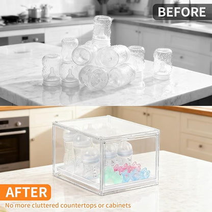 YESGIRL 2 Packs Clear Baby Bottle Organizer - Image 3