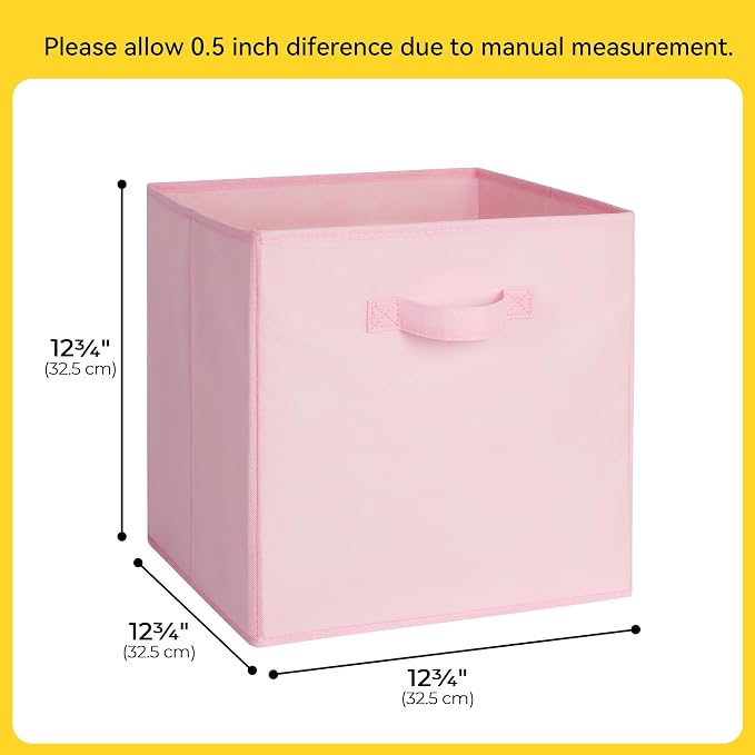 Cupic Cupid 13 Inch Storage Cube, Fabric Cube Storage Bin - Image 2