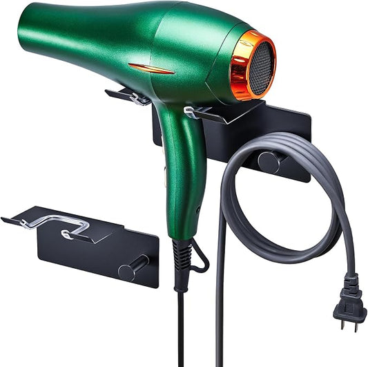 Hair Dryer Holder Wall Mounted, Blow Dryer Holder, Adhesive Hairdryer Holder by LOXSUN