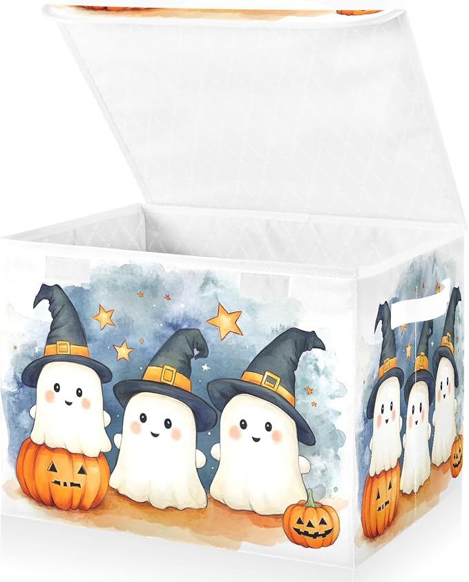 Cute Cartoon Ghosts Storage Bins - Image 2