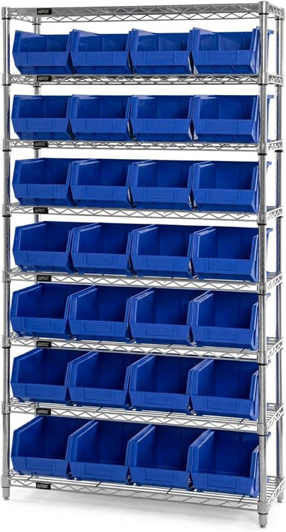 Quantum Storage QUS238 Heavy-Duty Stackable Plastic Storage Bins - Image 5