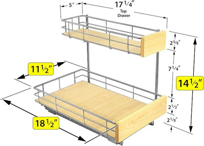 LYNK PROFESSIONAL® SELECT™ Pull Out Under Sink Kitchen Cabinet Organizer - Image 5