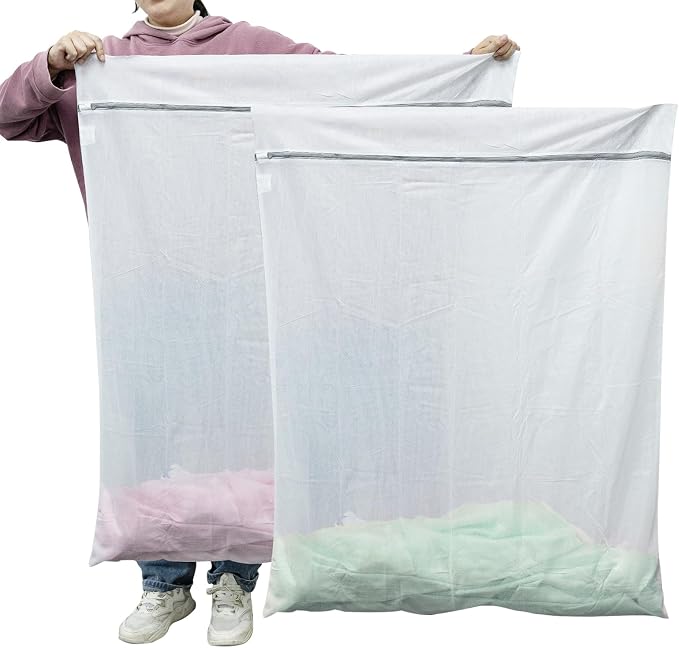 GOGOODA 2 Pack Extra Large Mesh Laundry Bag 43 x 35 in – XXXXL Washing Bag | by GOGOODA