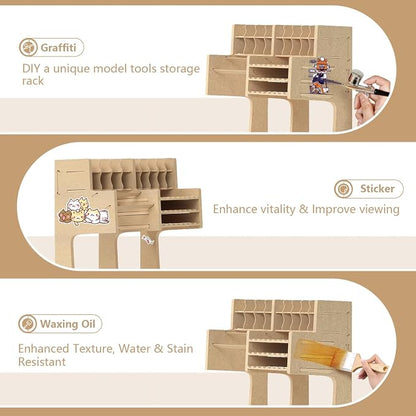 Wooden Model Kit Organizer Rack - Image 4