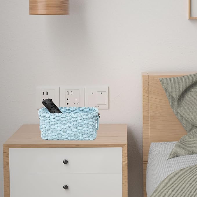 Small baskets for Organizing, Cute woven Storage basket - Image 3