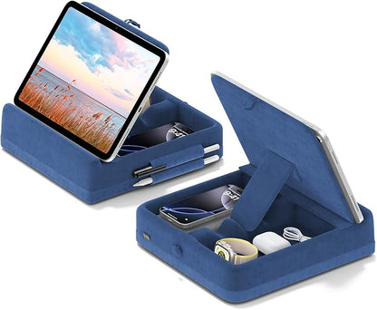 KDD Tablet Pillow Stand with Storage, Foldable iPad Holder by KDD