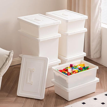 15 Quart White Stackable Storage Bins – - Image 8