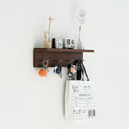 Entrance Coat Rack ，Coat Hooks, Wall-Mounted Wooden Hook Rack, Wall-Mounted by CreatedOn2005