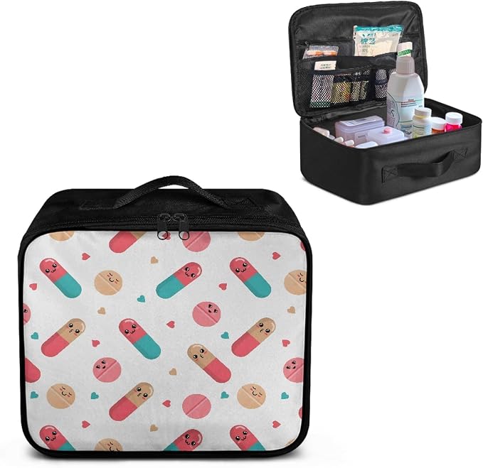 Family Medicine Storage Bag Pill Bottle Organizer - Image 8