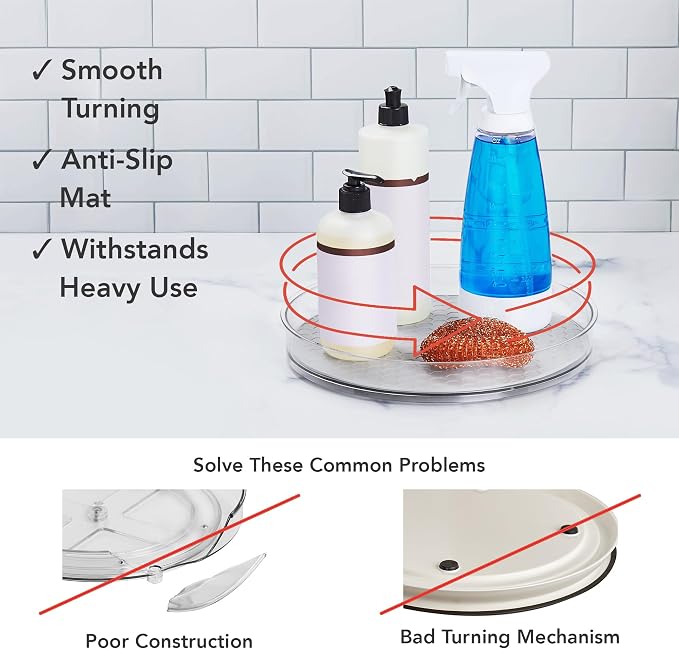 Spectrum Large Lazy Susan Organizer 11 in - Image 3