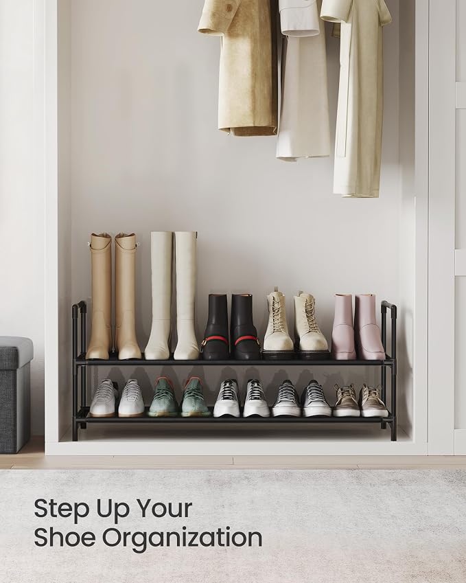 SONGMICS 2-Tier Shoe Rack, Shoe Storage - Image 4