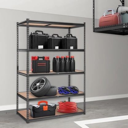 VEVOR Storage Shelving Unit, 5-Tier Adjustable Storage Shelves, Metal Shelves - Image 2