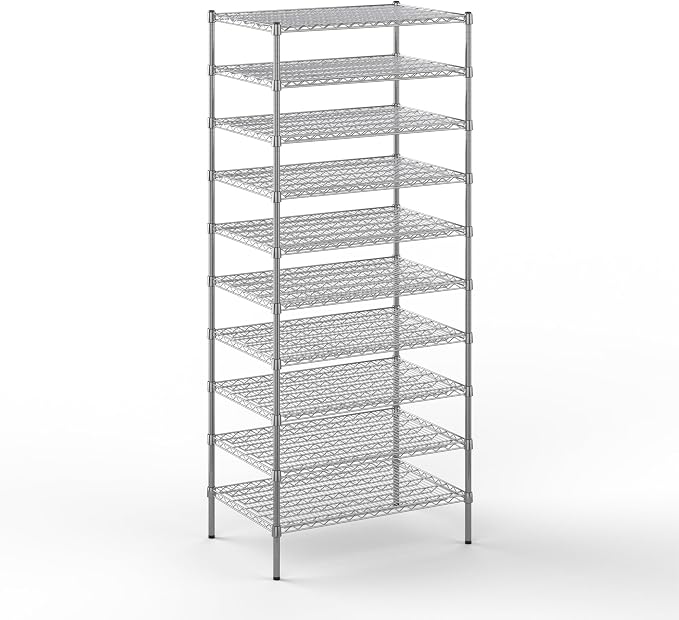 24" Deep x 36" Wide x 86" Height Wire Shelving Kit | 10-Tier | NSF Commercial by Regal+Altair