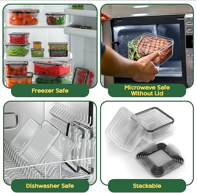 RockBerry 50 Pcs Large Food Storage Containers - Image 5