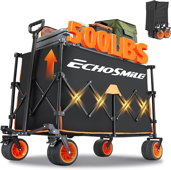 EchoSmile Collapsible Foldable Extended Wagon by EchoSmile