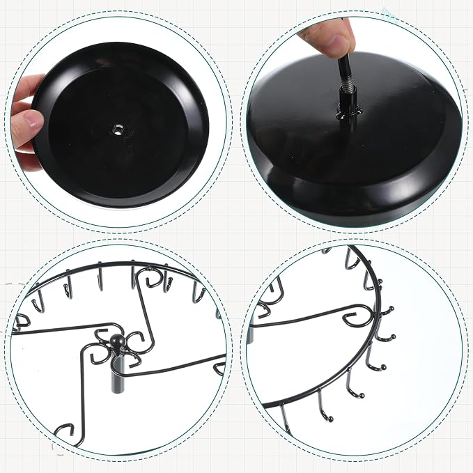 2 Pcs Rotating Necklace Holder Organizer - Image 6