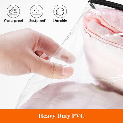 Vieshful 7 Pack Clear Comforter Storage Bag, 60L Clothes Storage Bag - Image 5
