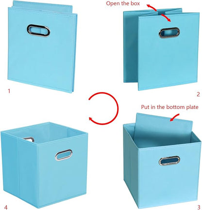 Yunkeeeper storage bins Cubes, Fabric Cube Organizer - Image 5