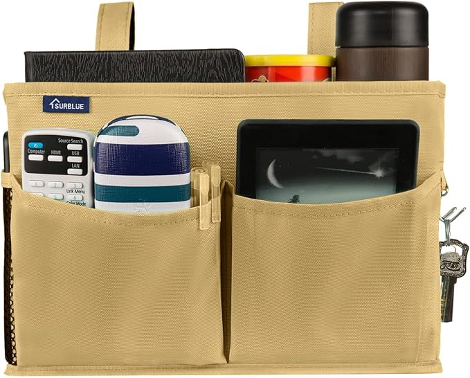 Surblue Bedside Caddy Hanging Organizer Bedside Storage Bag - Image 5