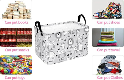 MAIZMZ Kids Storage Basket Baby Foldable Toys Organizer Bins Decorative Gifts - Image 7