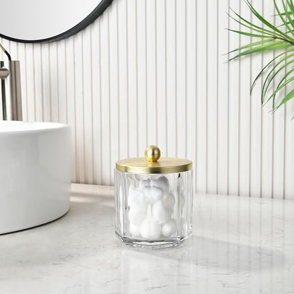 Clear Transparent Apothecary Octagional Shaped Glass Canister Jar - Image 4