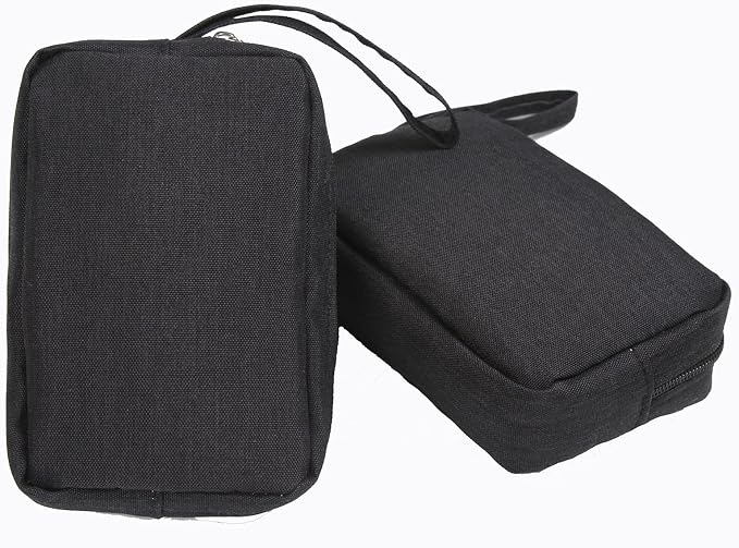 2 Pieces Small Zippered Pouch, Portable Electronics Soft Organizer, Little - Image 5