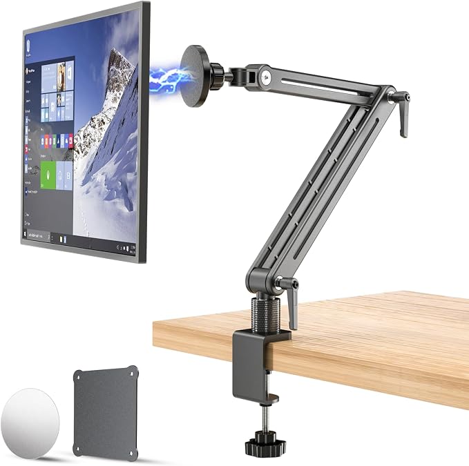 Jakeko Strong Magnetic Portable Monitor Desk Clamp - 75mm VESA Mount 4.7" 12.9" by Jakeko
