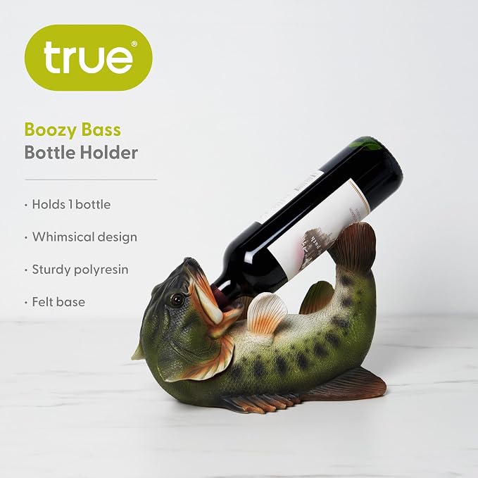 True Boozy Bass Polyresin Wine Bottle Holder - Image 2