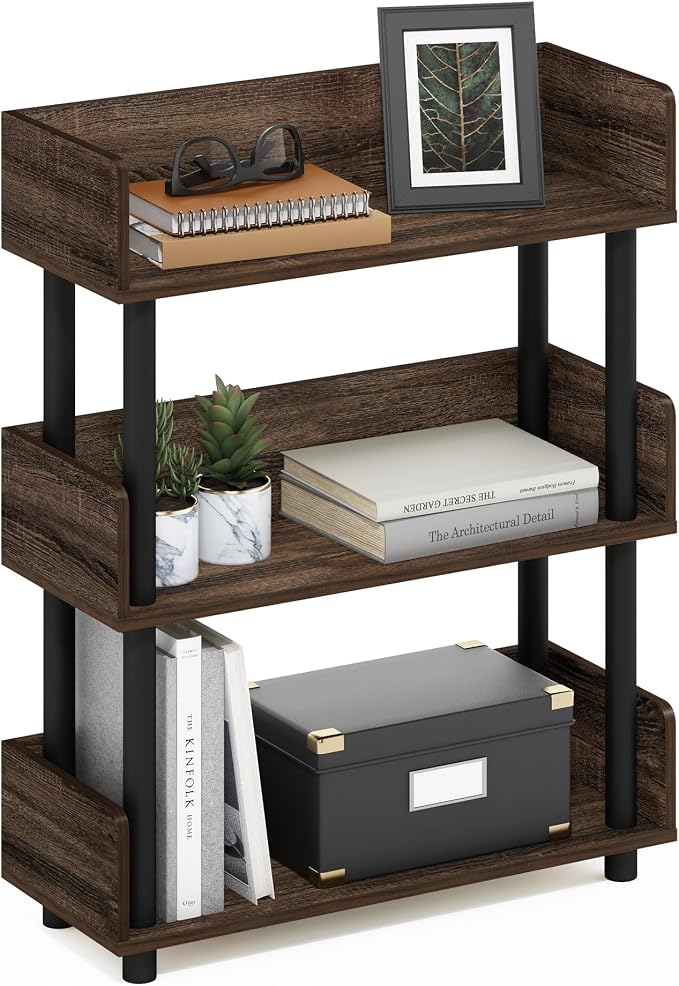 Furinno TURN-N-TUBE Display Shelf, 3-Tier Storage Shelves by Furinno-FitsYourSpaceFitsYourBudget
