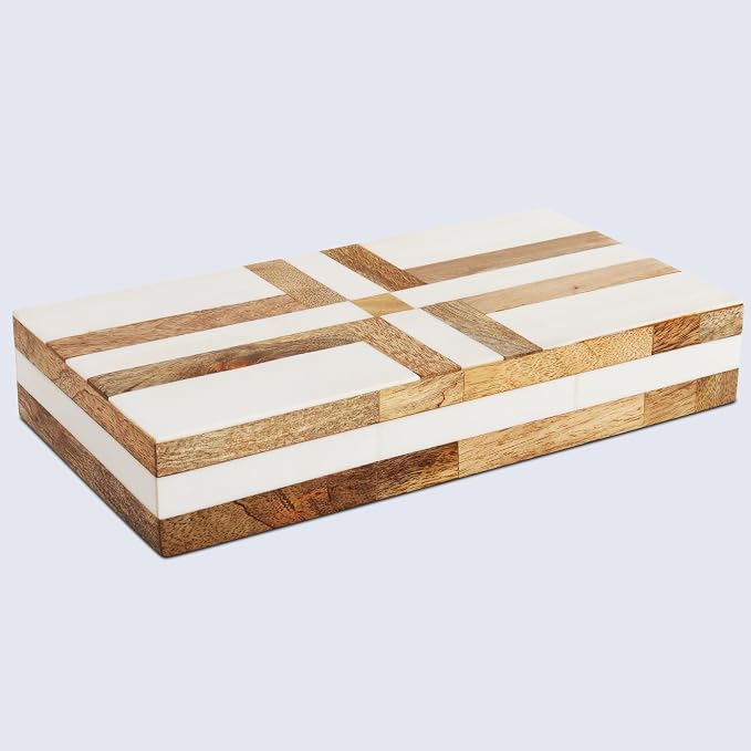 Handicrafts Home White Large Decorative Storage Box - Image 7