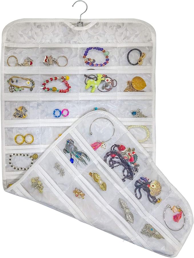 BB Brotrade Hanging Jewelry Organizer, Accessories Organizer, 80 Pocket - Image 5