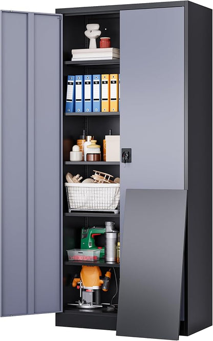 SISESOL Wide & Deep Metal Storage Cabinet by SISESOL