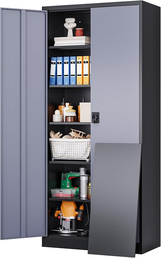 SISESOL Wide & Deep Metal Storage Cabinet by SISESOL