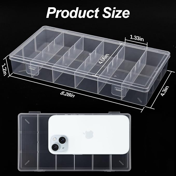 clear visible plastic storage box cosmetic tools storage box makeup tools - Image 2