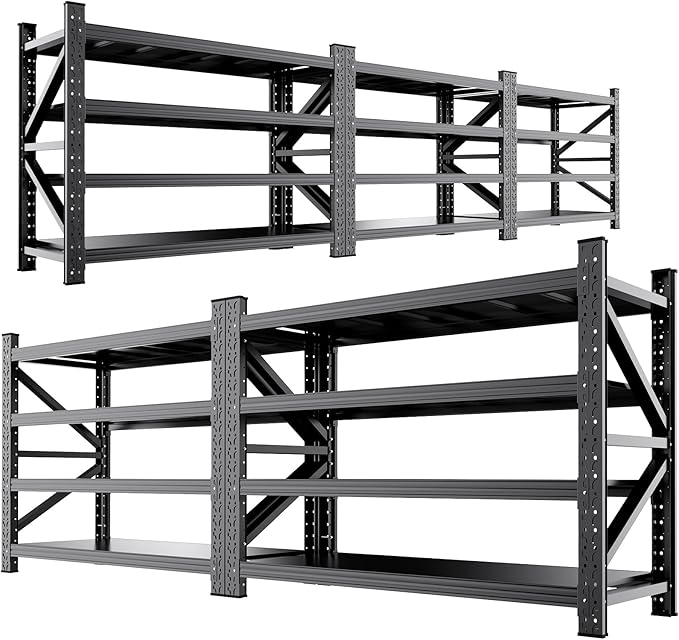 5 Set 6000LBS Heavy Duty Storage Shelves, Rust Proof Large Metal Storage Rack by AXASIIO