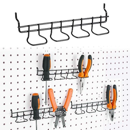 Coume 4 Pieces Pegboard Screwdriver Holders, Stainless Steel Pegboard Pliers by Surlontye